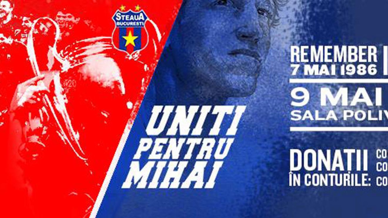 Uniți pentru Mihai! Meci caritabil pentru Neșu, pe 9 mai, la Sala Polivalentă. Gheorghe Hagi și Marius Lăcătuș și-au anunțat deja prezența