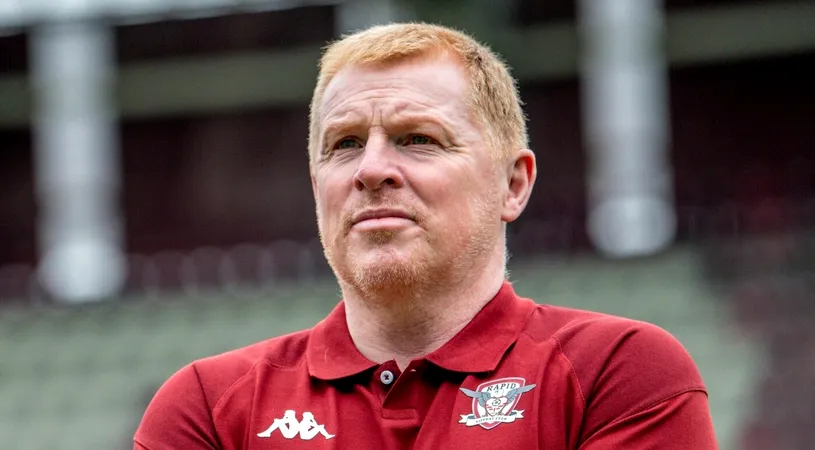 Neil Lennon începe cu stângul relația cu fanii din Giulești, după ce a luat o decizie controversată la Rapid: „La Breaza v-aș duce, să vă scot plămânii”