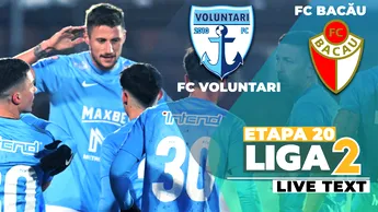 FC Bacău i-a ”urat” succes Voluntariului în play-off cu o victorie spectaculoasă chiar pe stadionul ”Anghel Iordănescu”