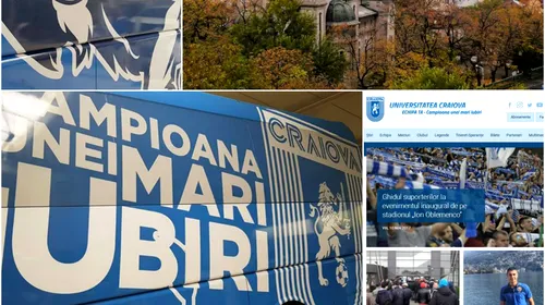 Ziua premierelor pentru CS Universitatea Craiova: stadion inaugurat, palmares confirmat de LPF, site oficial nou, autocar rebranduit