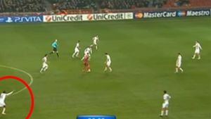 "Sper că fiul meu nu se uita la asta!"** FOTO Asta le scăpase multora: gestul JOSNIC făcut de Adriano după ce a dat cel mai RUȘINOS gol din Liga Campionilor
