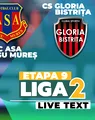Meciul AFC ASA Târgu Mureș – CS Gloria Bistrița închide etapa 9 din Liga 2, de la ora 20:00