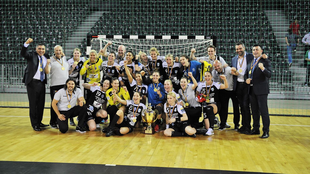 CSM București a realizat tripla istorică Liga Campionilor - Liga Națională - Cupa României