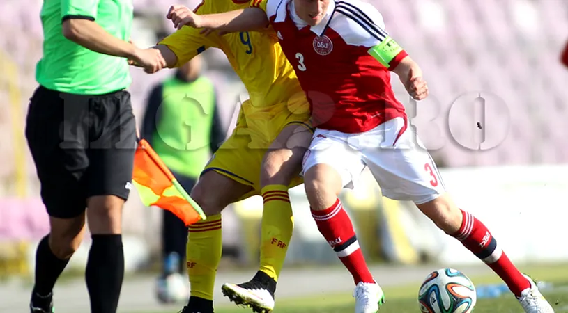 România U18 a remizat fără gol** în meciul revanșă cu Danemarca