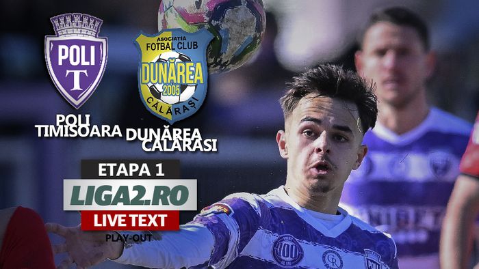 Poli Timișoara s-a impus lejer în fața Dunării Călărași și a scăpat, pentru moment, de locul de baraj de menținere în Liga 2