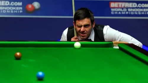 Start lansat! Ronnie O”Sullivan a început în forță sfertul cu Bingham!