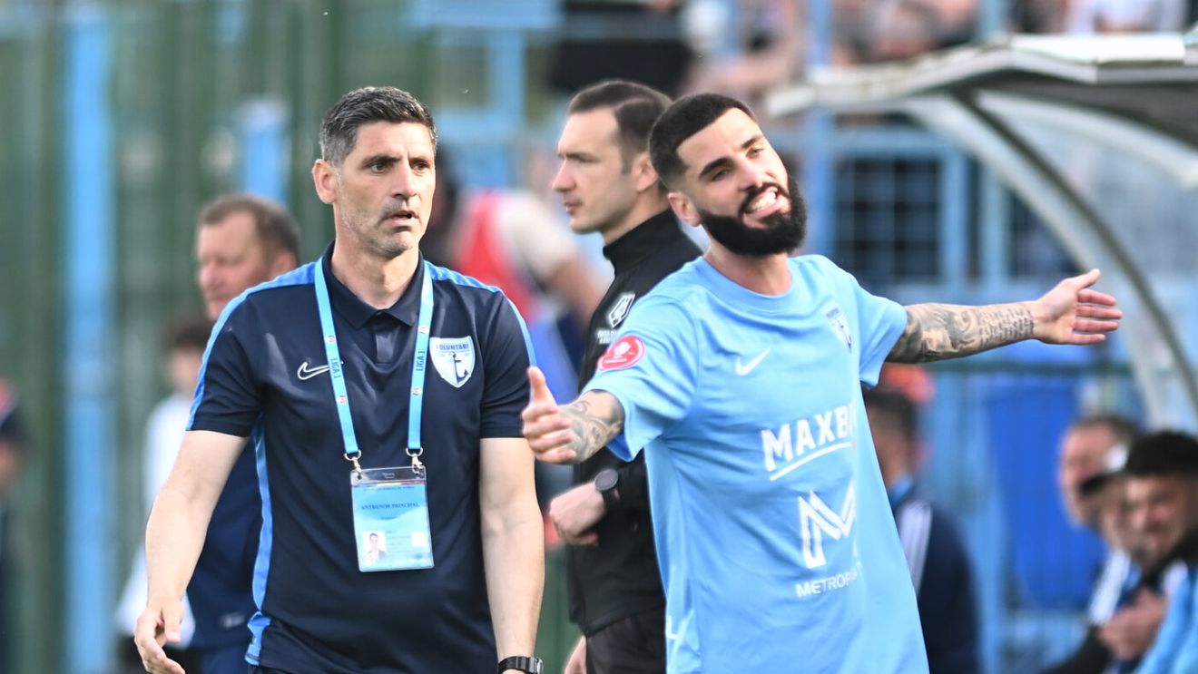 Cum a reacționat Florin Pîrvu după ce echipa sa a fost egalată în prelungiri în Voluntari - Oțelul 1-1