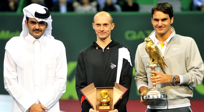 Roger Federer s-a impus la Doha** pentru a 3-a oară în carieră