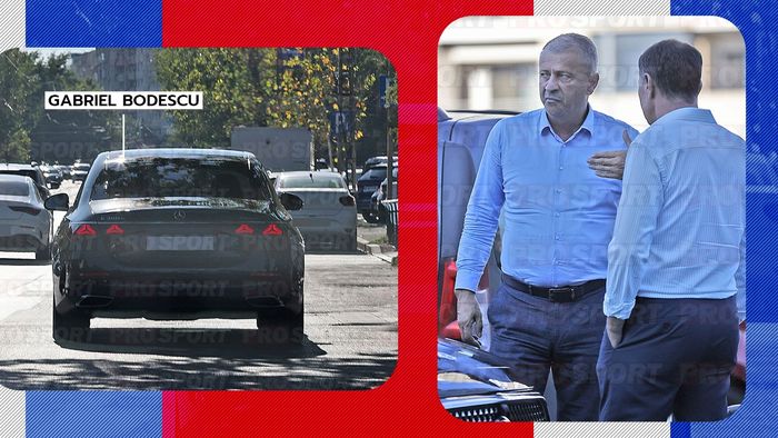 Primele imagini cu Gabriel Bodescu după scandalul bilelor manevrate ciudat, care a făcut FRF de râs și peste hotare. A discutat „secrete” într-o parcare cu șeful unui club de tradiție din fotbalul românesc. EXCLUSIV