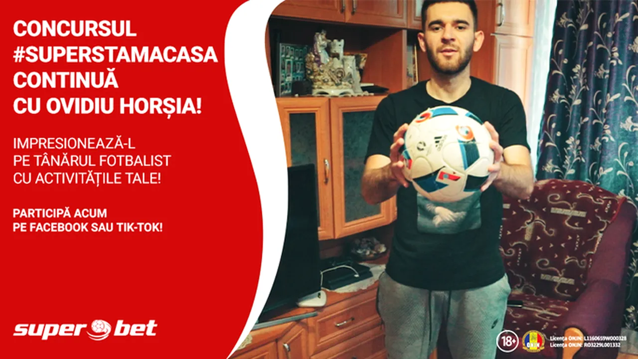 PROVOCAREA #SUPERSTAMACASA CONTINUĂ CU OVIDIU HORȘIA!