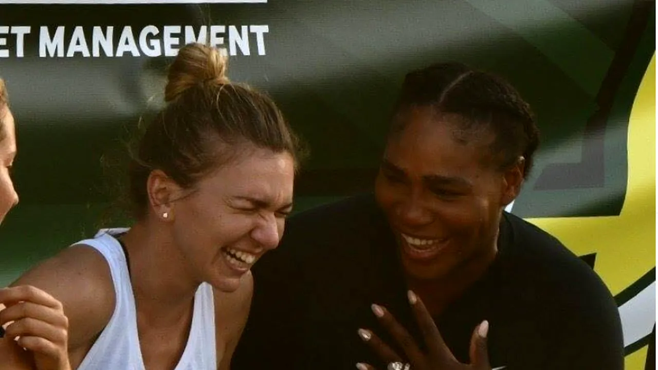 FOTO | Mesajul Simonei pentru Serena Williams, după meciul caritabil jucat la Miami