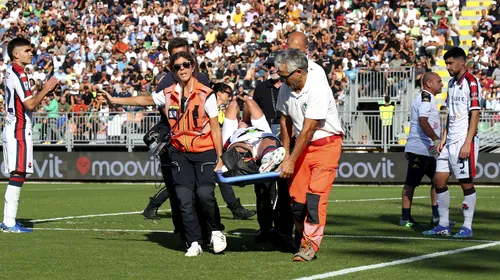 Cea mai gravă accidentare a anului. Vedeta din Serie A şi-a fracturat piciorul