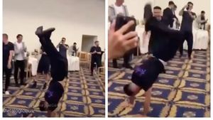 Valentin Crețu s-a dezlănțuit. Imagini fabuloase cu acrobațiile fotbalistului, după ce FCSB a câştigat titlul