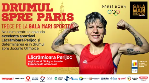 Lăcrămioara Perijoc, în al nouălea cer după ce a fost premiată la Gala Mari Sportivi ProSport: „Mi l-am dorit de anul trecut! Acesta este obiectivul meu la Paris”. VIDEO