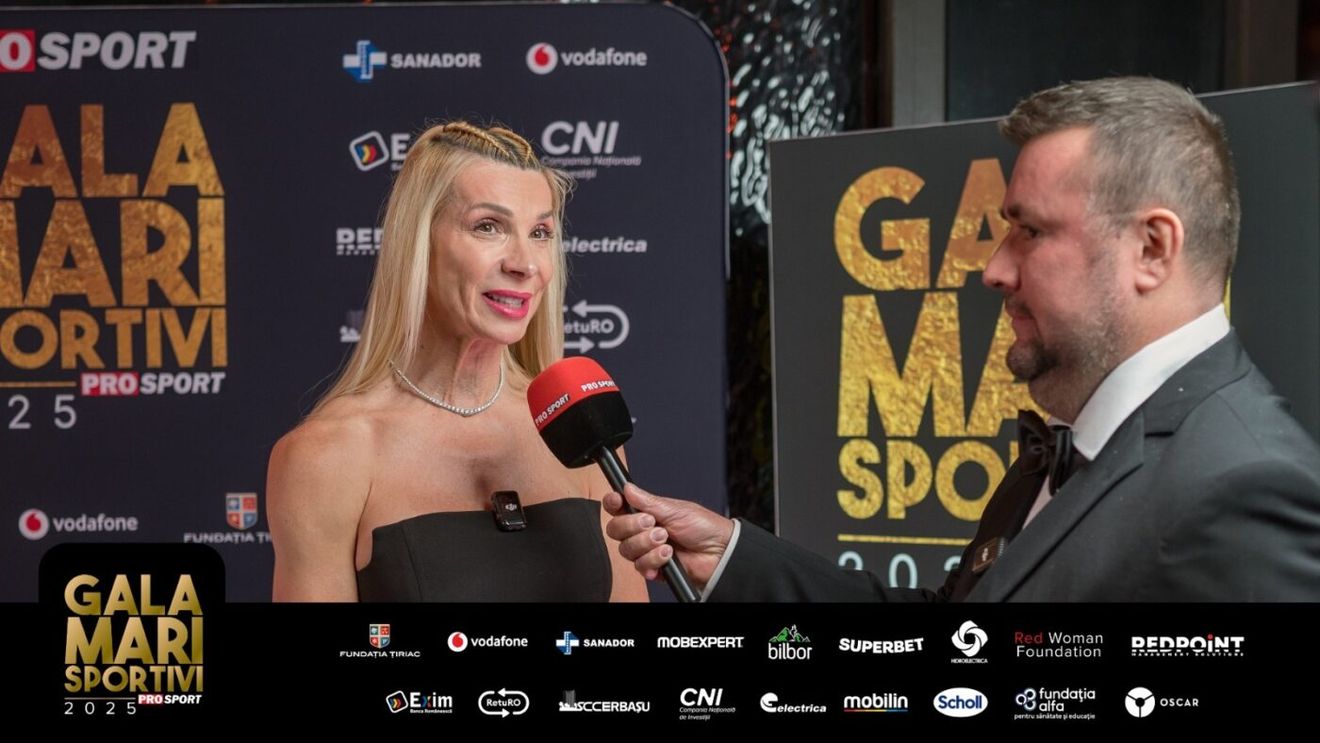 Cristina Pîrv, mesaj emoționant pentru Gică Hagi la Gala Mari Sportivi ProSport: „Totdeauna m-am oglindit în el!”. EXCLUSIV