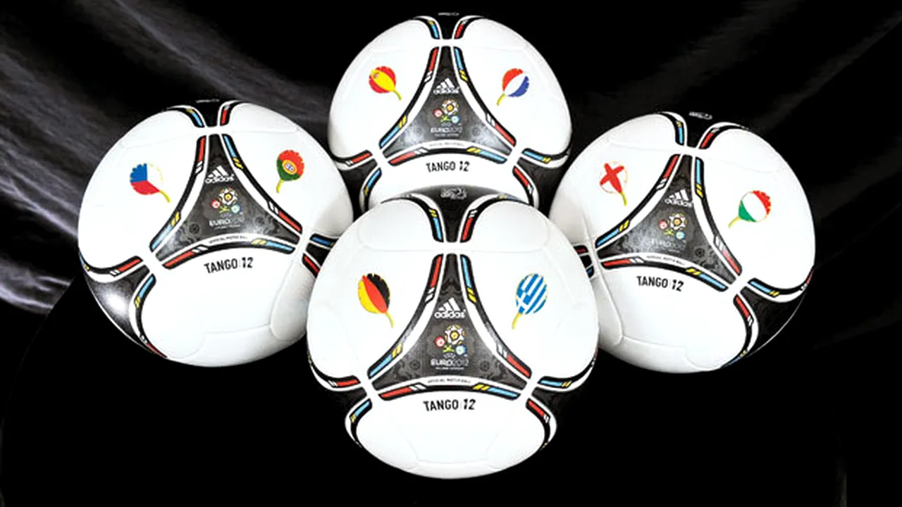 Mingi personalizate!** Adidas a creat câte o minge pentru fiecare sfert de finală de la Euro 2012