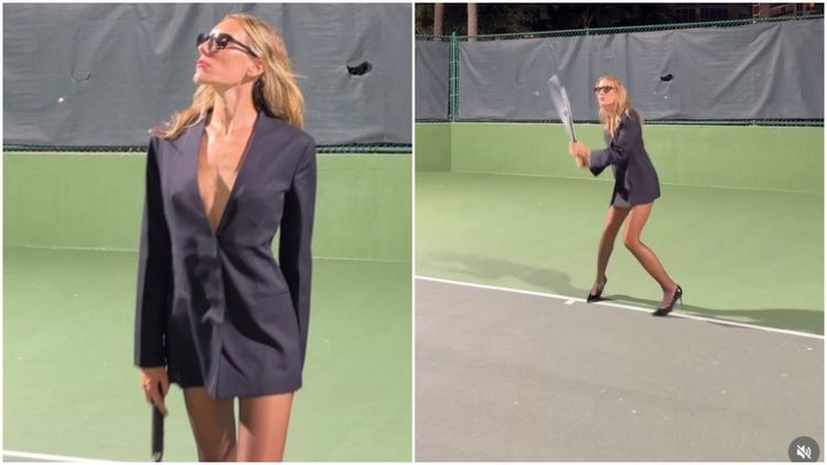 Antrenoarea de tenis care predă în rochii îndrăznețe și pantofi cu toc i-a atras atenția până și Virginiei Ruzici: „Este certificată”. VIDEO