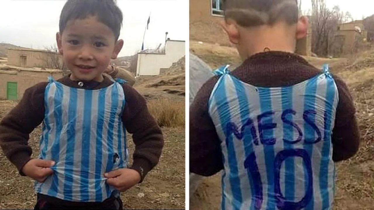 E prea sărac pentru un tricou adevărat cu Messi, dar asta nu a contat! FOTO | Puștiul care impresiona lumea întreagă a fost găsit: 