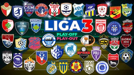 Final de sezon regular în Liga 3! Componența celor 10 grupe de play-off și play-out