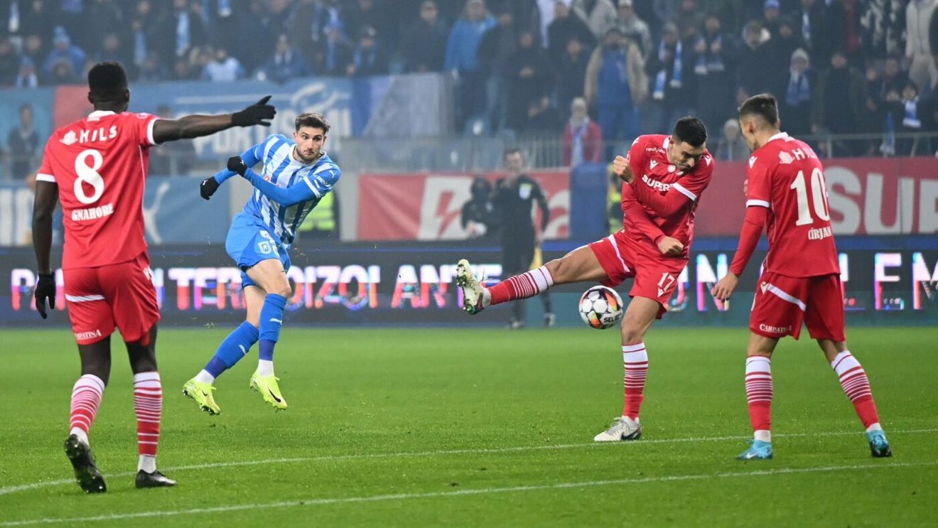 Jucătorii Universităţii Craiova, uimiţi şi ei de şansele irosite în derby-ul cu Dinamo: „Nu-mi aduc aminte un meci în care să fi avut atâtea ocazii clare de gol"