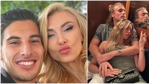 Andreea Bălan și Victor Cornea, imagine care face furori la Australian Open alături de Paula Badosa și Stefanos Tsitsipas! Ce a spus cântăreața despre cuplul momentului din tenis. FOTO