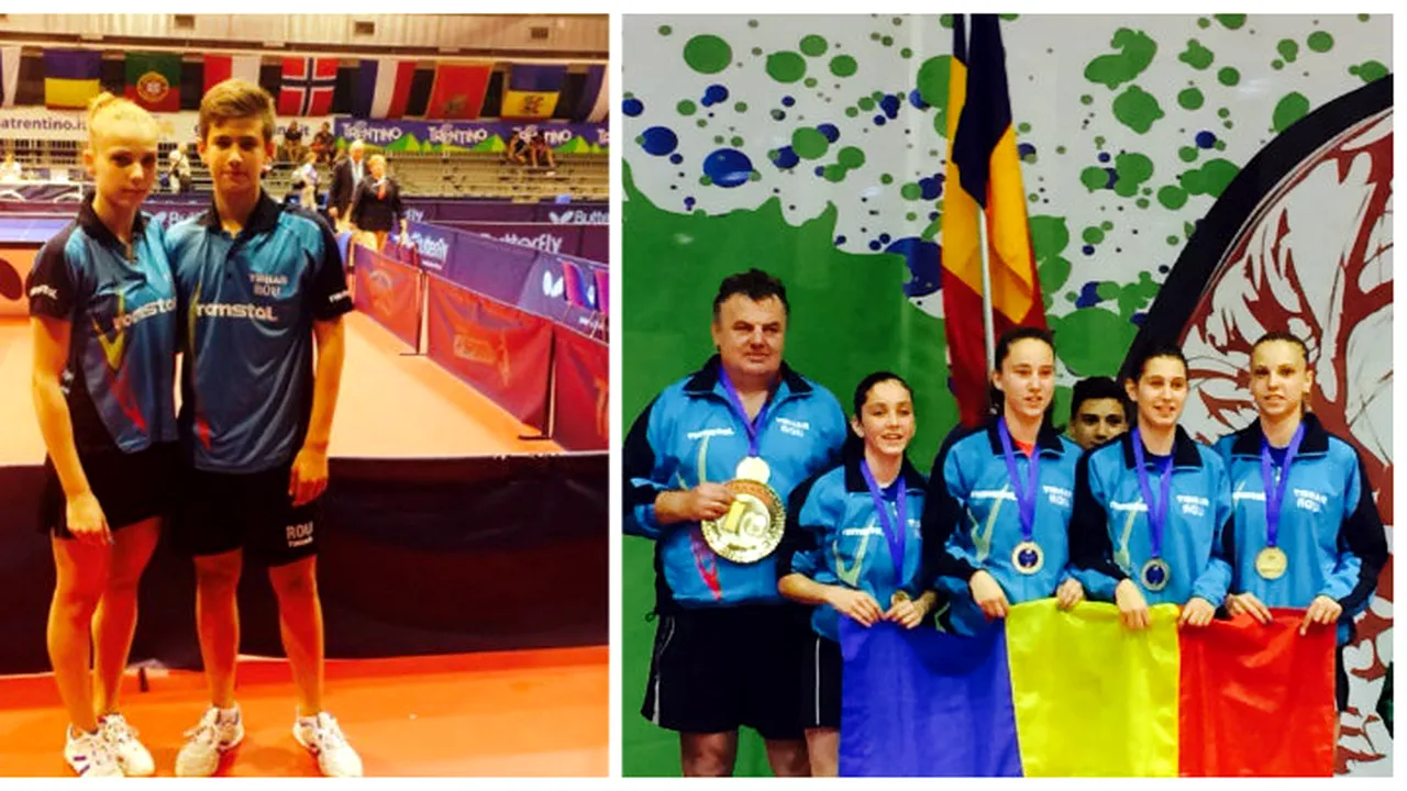 România, supremație la Europenele de tenis de masă, cadeți. Adina Diaconu e regina competiției, cu patru medalii de aur 