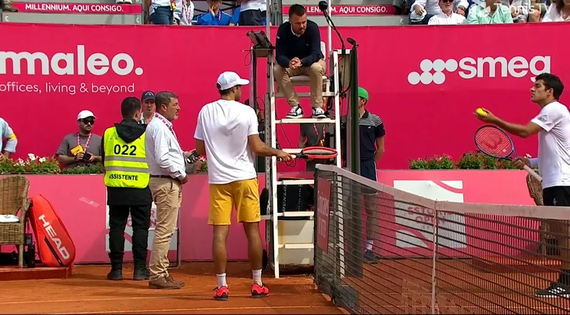 Fază nemaivăzută la turneul ATP de la Estoril! Ce a putut decide arbitrul după ce un spectator a strigat „aut