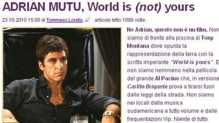 Presa din Italia: "Mutu, lumea (nu) este a ta"