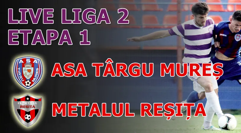 ASA Târgu Mureș - Metalul Reșița 1-0** Szilagyi aduce primele 3 puncte pentru ASA