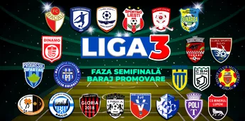 Tabloul semifinalelor barajului de promovare în Liga 2 este aproape complet. Șapte dueluri sunt stabilite deja. Ultimele patru necunoscute vor fi decise vineri și sâmbătă