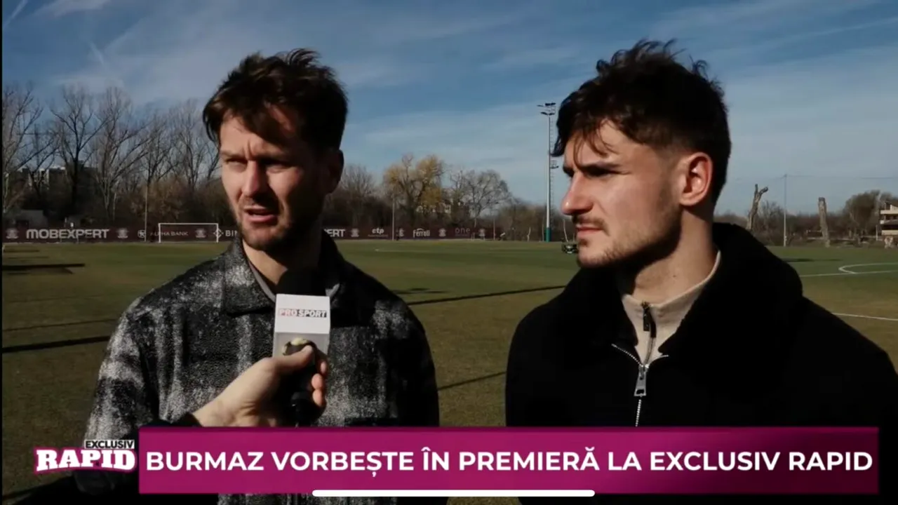 Un croat și un sârb au devenit cei mai buni prieteni la Rapid! Damjan Djokovic și Borisav Burmaz sunt de nedespărțit : „Ne iubim! Suntem ca doi frați!”. VIDEO