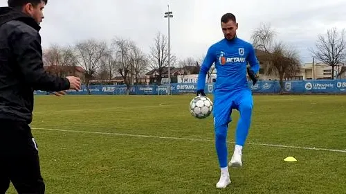 Veste excelentă pentru Universitatea Craiova! Elvir Koljic a revenit pe teren, după aproape 4 luni | VIDEO