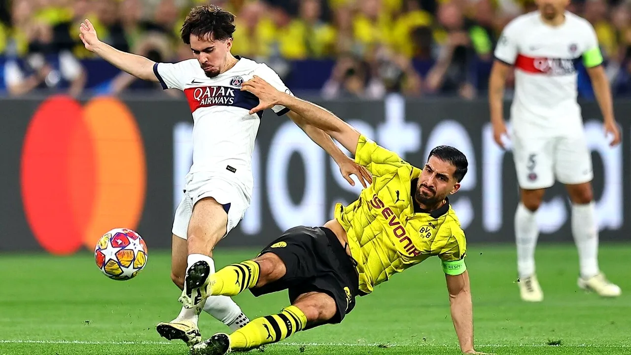 PSG – Borussia Dortmund 0-1, în returul semifinalelor Ligii Campionilor. Echipa germană se califică în finală, după două victorii