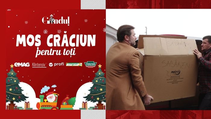 Gândul Media Network, campanie umanitară - „Moș Crăciun pentru Toți”: „IUBIREA și BUNĂTATEA nu au rămas doar vorbe goale”. VIDEO EXCLUSIV