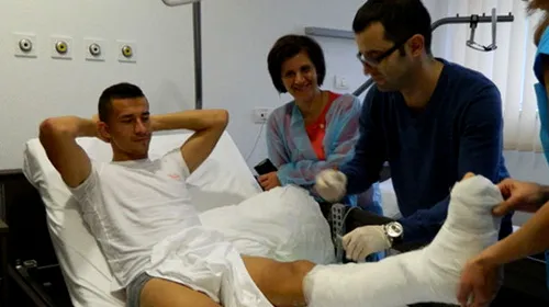 Georgievski a fost vizitat de colegi la spital!** Mesajul emoționant al fundașului, înaintea meciului cu Stuttgart