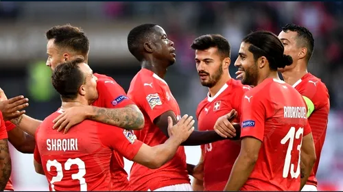 Șoc în Liga Națiunilor! Elveția a umilit Islanda în prima partidă a grupei: în minutul 71 era 5-0. Care a fost scorul final