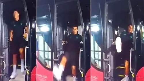 VIDEO | Cristiano Ronaldo, la un pas de o accidentare stupidă în parcarea stadionului! Ce s-a întâmplat înainte de Supercupa Europei