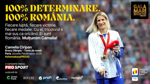 Camelia Ciripan, premiată la Gala Mari Sportivi 2024! A câștigat medalia de bronz la paratenis de masă, la Jocurile Paralimpice de la Paris 2024