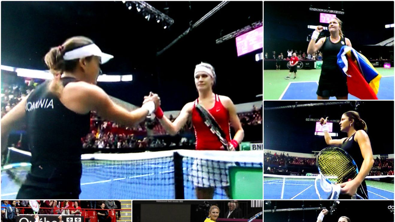 Fed Cup: România - Canada, 1-1. Dulgheru, replică "de 10" pentru aroganța lui "Genie" Bouchard: moral de fier într-un final de foc. Junioara A(h!)banda, victoria carierei "asistată" de problemele fizice ale Irinei Begu