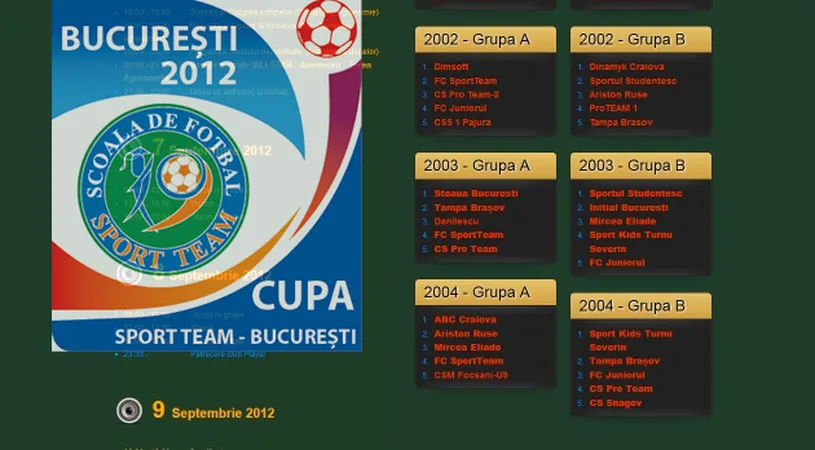 Cupa SportTeam București,** gata de start!