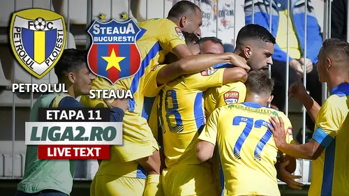 Petrolul câștigă derby-ul cu Steaua prin dubla golgheterului Diarra și își consolidează poziția de lider în Liga 2. ”Găzarii” și-au făcut limita de acasă și cu ”militarii”