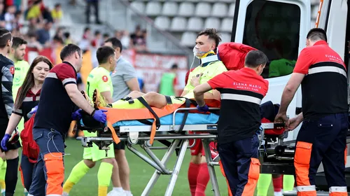 Prima imagine cu Luca Mihai, după accidentarea gravă suferită în meciul Dinamo – Poli Iași! Ce veste despre fotbalist