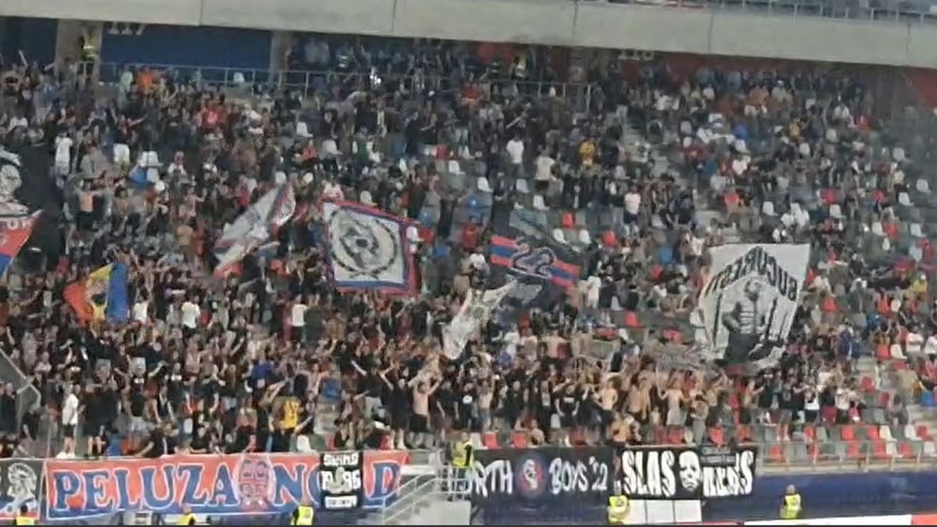 Moment copleşitor în FCSB - Virtus, care nu s-a văzut la TV! Ce s-a întâmplat când fanii roş-albaştrilor au început să îi strige numele lui Federico Piovaccari