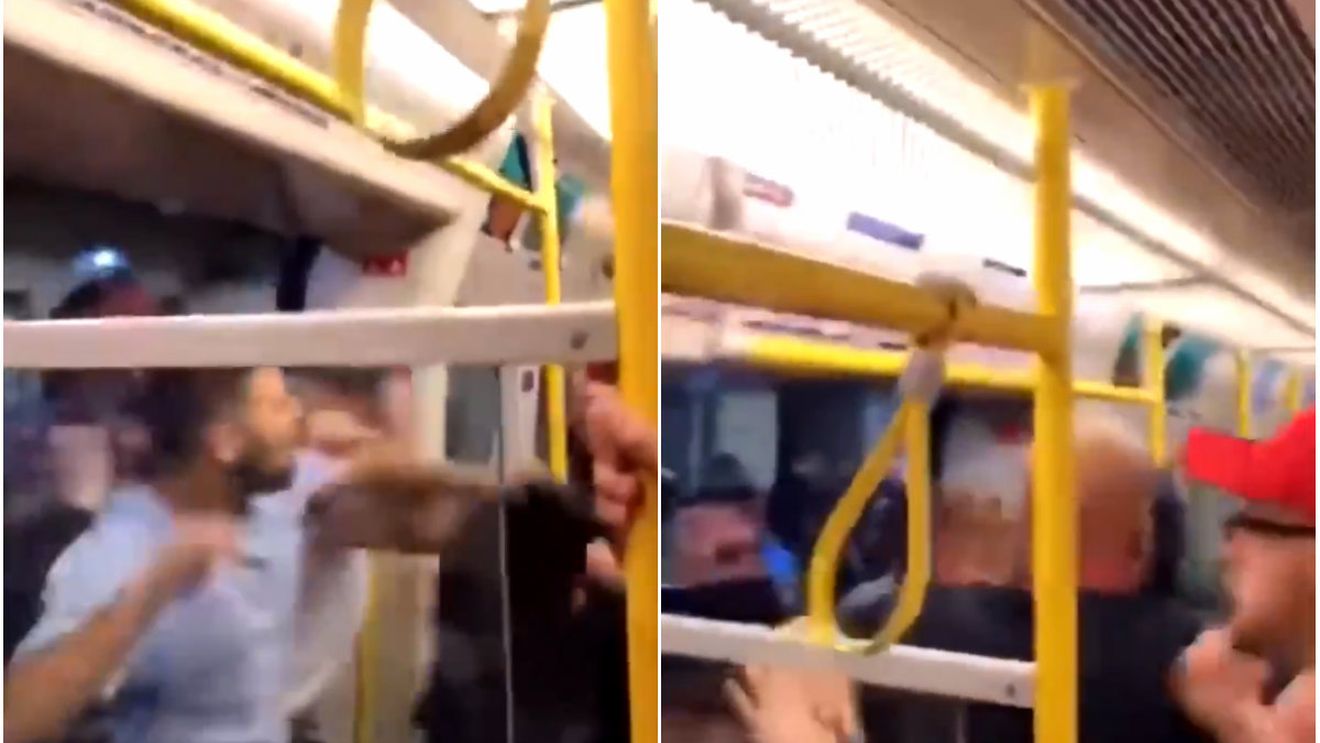"Stop, stop". Momente horror în Londra! Fanii lui Manchester City și cei ai lui Liverpool și-au împărțit pumni la metrou, înainte de meciul din Supercupa Angliei | VIDEO