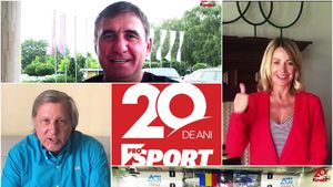 VIDEO DE COLECȚIE | "Acum 20 de ani...". Urarea sportivilor români în ziua în care ProSport împlinește două decenii de viață. Echipa de vis: Nadia, Hagi, Năstase. Plus: tricoul lui Popescu și săritura Drăgulescu, pasa lui Mutu, aterizarea lui Oprea și surpriza Sandrei 