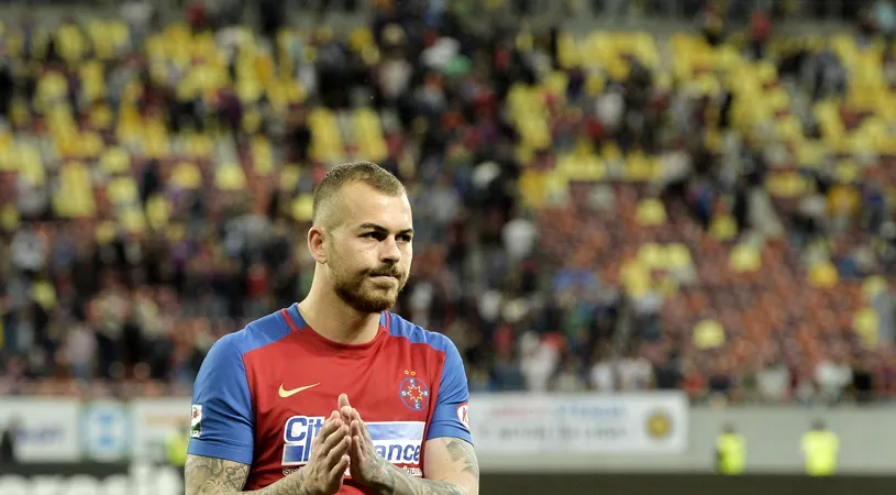 Denis Alibec, demoralizat după ce FCSB  a ratat titlul în detrimentul Viitorului. Cu toate acestea, căpitanul roș-albaștrilor aprinde speranțele fanilor: 