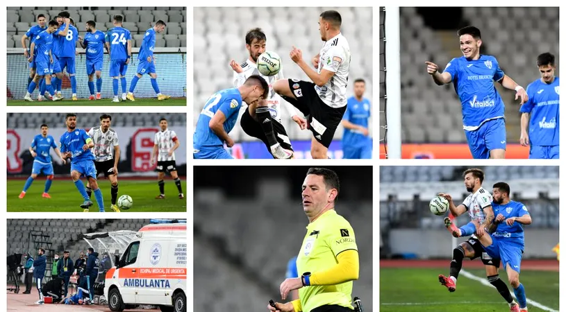 Călcâiul lui Taub, capul lui Luchin și glezna lui Paraschiv! Viitorul Pandurii, în semifinalele Cupei României după ce elimină ”U” Cluj pe Cluj Arena
