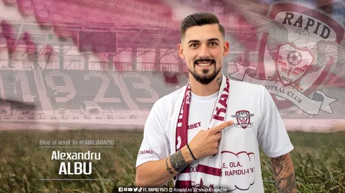 Rapid, super transfer pentru Liga 1! L-a luat pe Alexandru Albu de la Concordia. Detalii din contractul fotbalistului dorit și de FCSB | EXCLUSIV