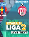 Steaua – Sepsi OSK începe la ora 19:00 și închide etapa a 8-a a play-off-ului Ligii 2. ”Militarii” sărbătoresc 40 de ani de la câștigarea Cupei Campionilor Europeni, covăsnenii au nevoie de victorie pentru a-și ușura promovarea în prima ligă
