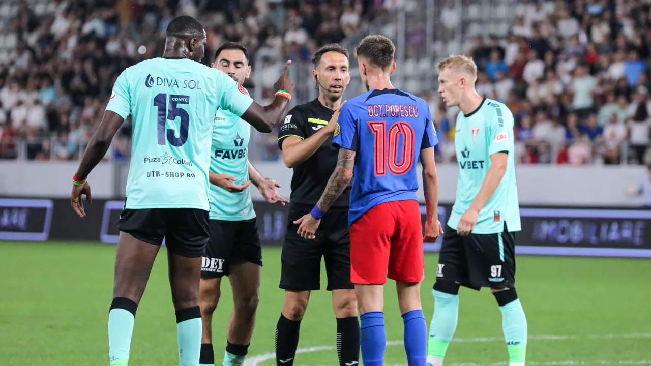 Tavi Popescu a cerut penalty: cea mai controversată fază din FCSB - UTA Arad!